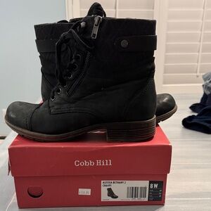 Cobb Hill by New Balance Black Ankle Boots